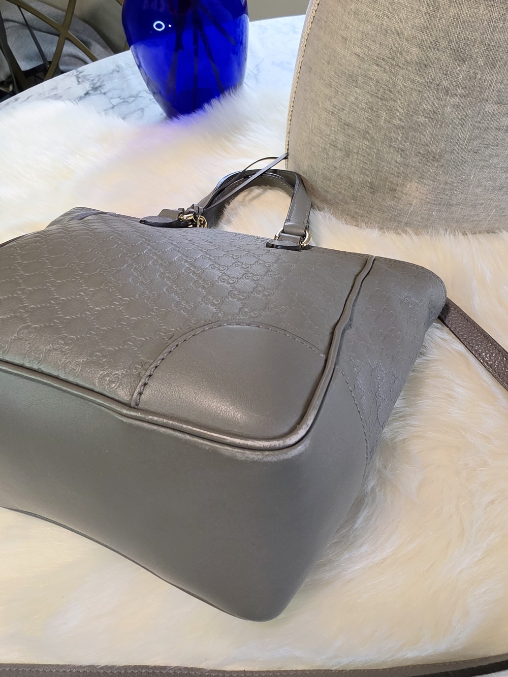 Gucci BreeMicro GG Embossed Small Shoulder/crossbody Tote - Picture 12 of 15